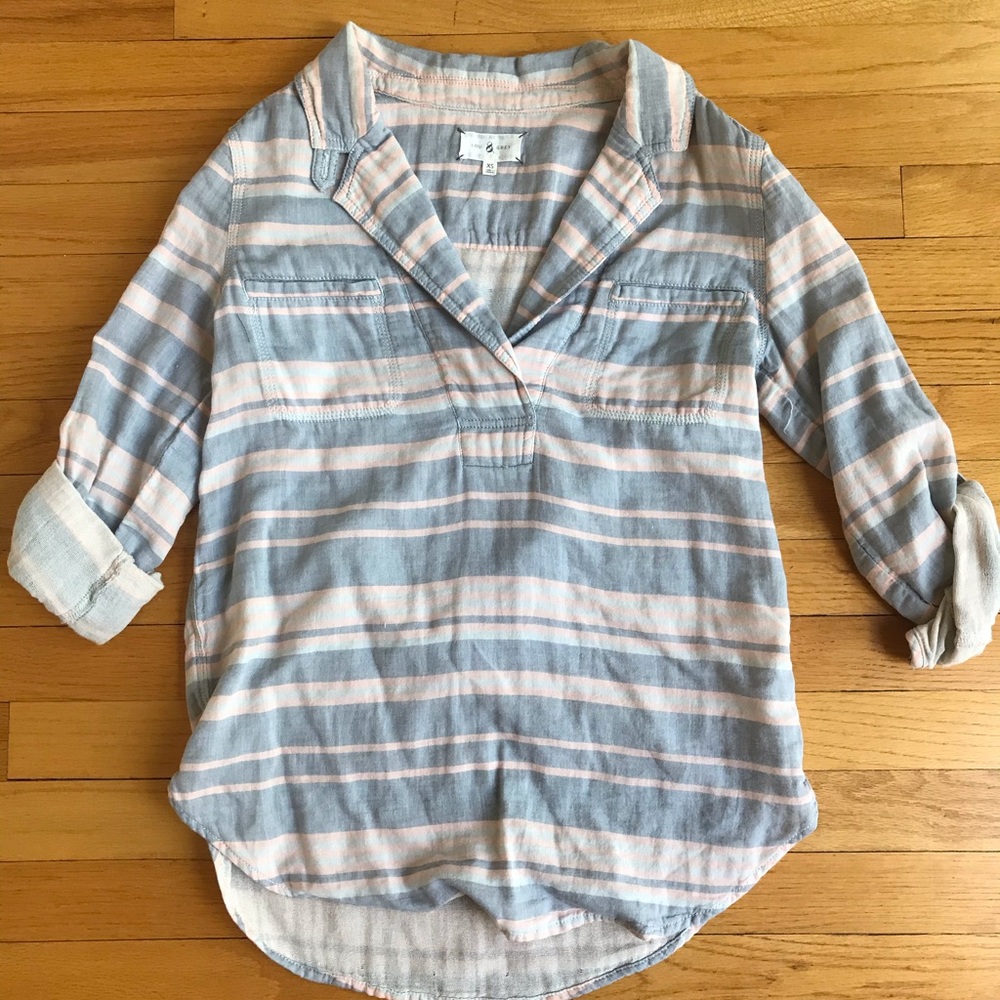 Lou & Grey striped blouse size XS